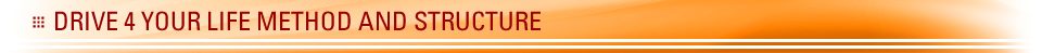 Drive 4 Your Life Method and Structure